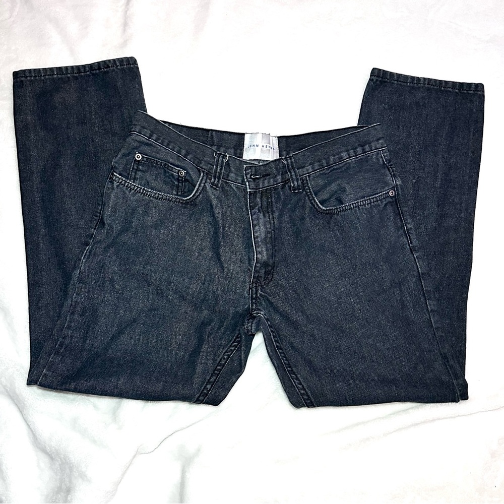 John Henry Men's Black-Wash Denim Jeans - 32x30